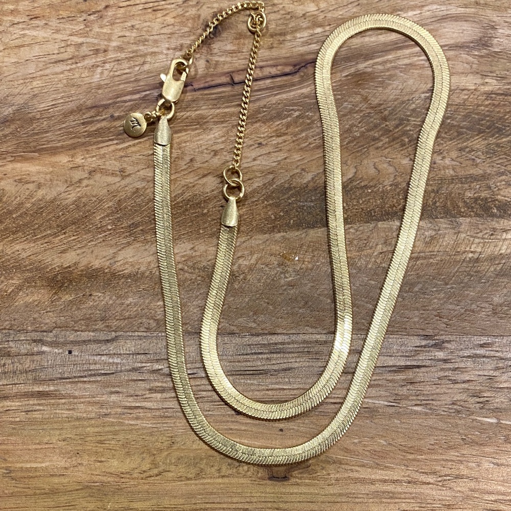 Madewell Gold Snake Chain Necklace